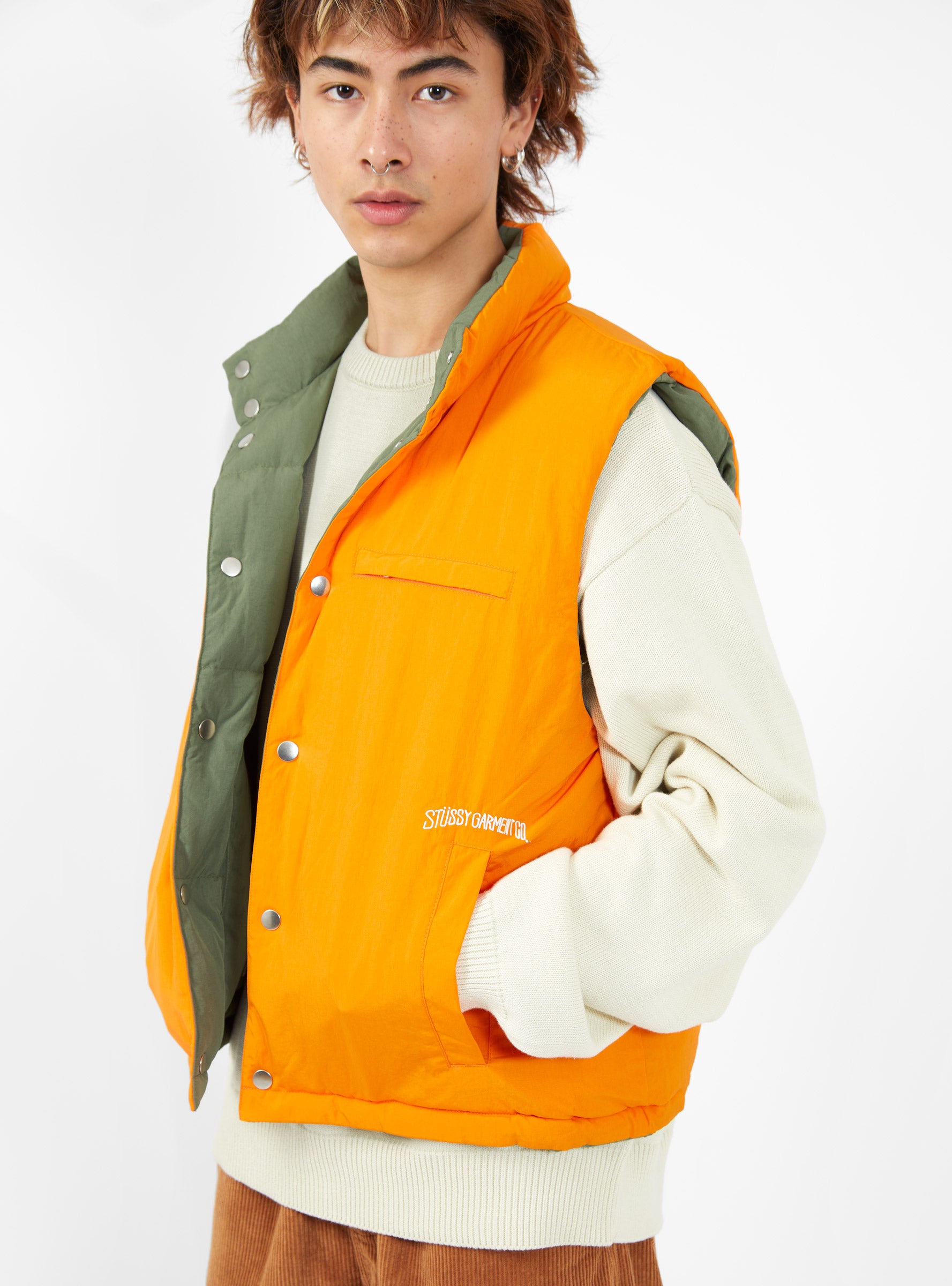 Stussy REVERSIBLE DOWN WORKGEAR VEST