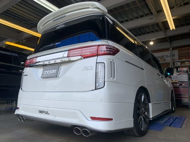◇NISSAN ELGRAND [TE52] 用品取付 AIR FORCE JAPAN エアサスキット