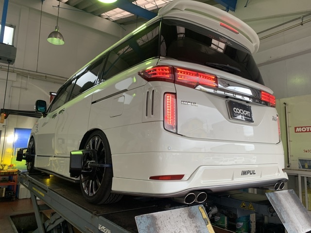 ◇NISSAN ELGRAND [TE52] 用品取付 AIR FORCE JAPAN エアサスキット