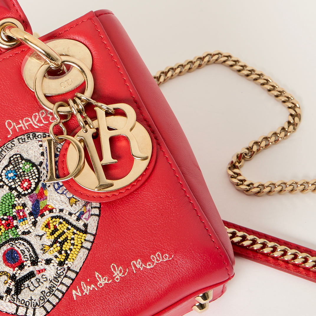 CHRISTIAN DIOR x Niki de Saint Phalle Mini Lady Dior in Red | COCOON