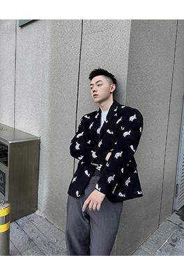 トムブラウンTBクジラウミガメショーのカシミヤカジュアルスーツ