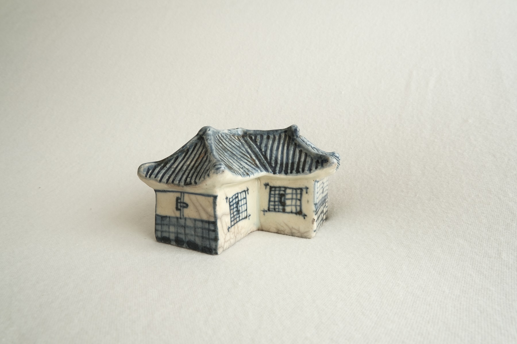 染付家形水滴 | ココロバエ 〜Cocorobae〜 アンティーク雑貨・骨董通販