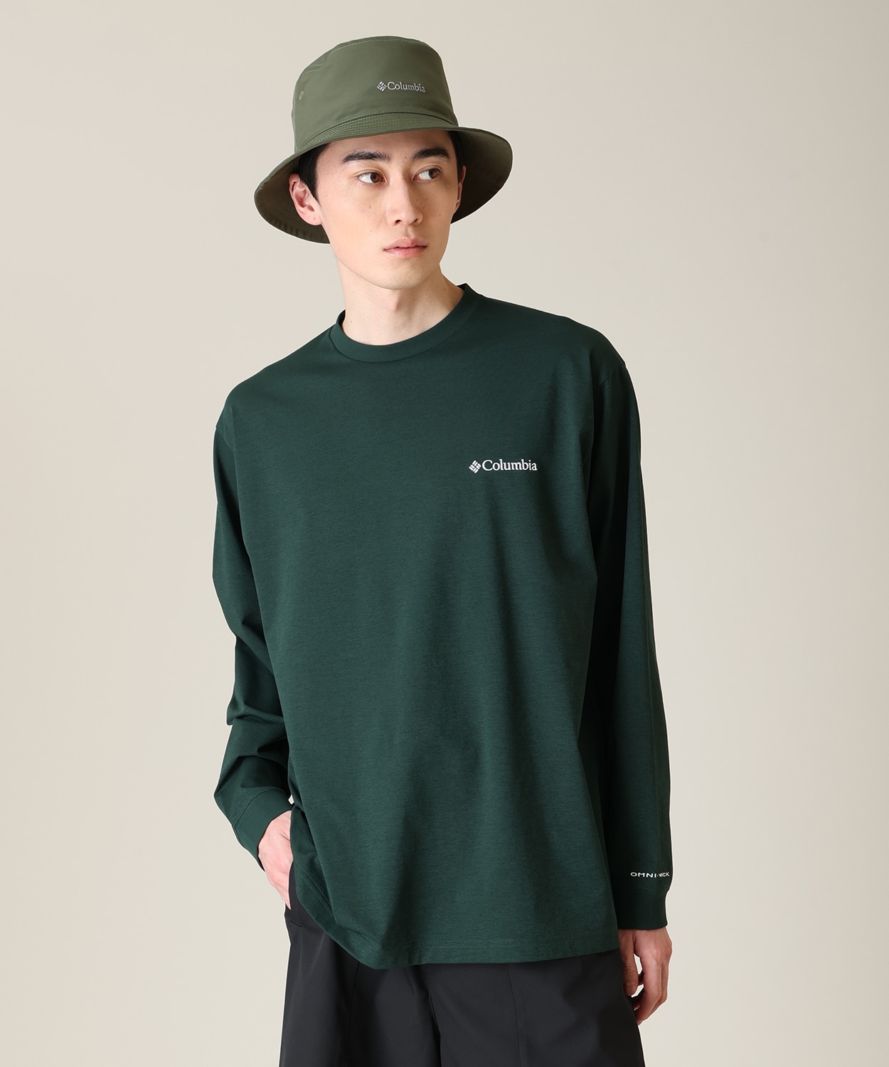ワンダーリッジロングスリーブTシャツ(S Spruce)│コロンビア(Columbia