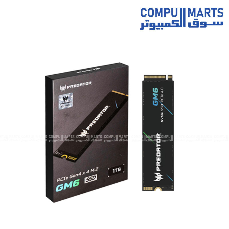 Acer Predator GM6 1TB PCIe 4.0 NVMe SSD – Compumarts Egypt