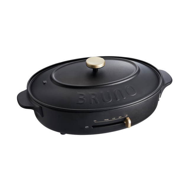BRUNO(ブルーノ)オーバルホットプレート ブラック[BOE053-BK] [CONCENT