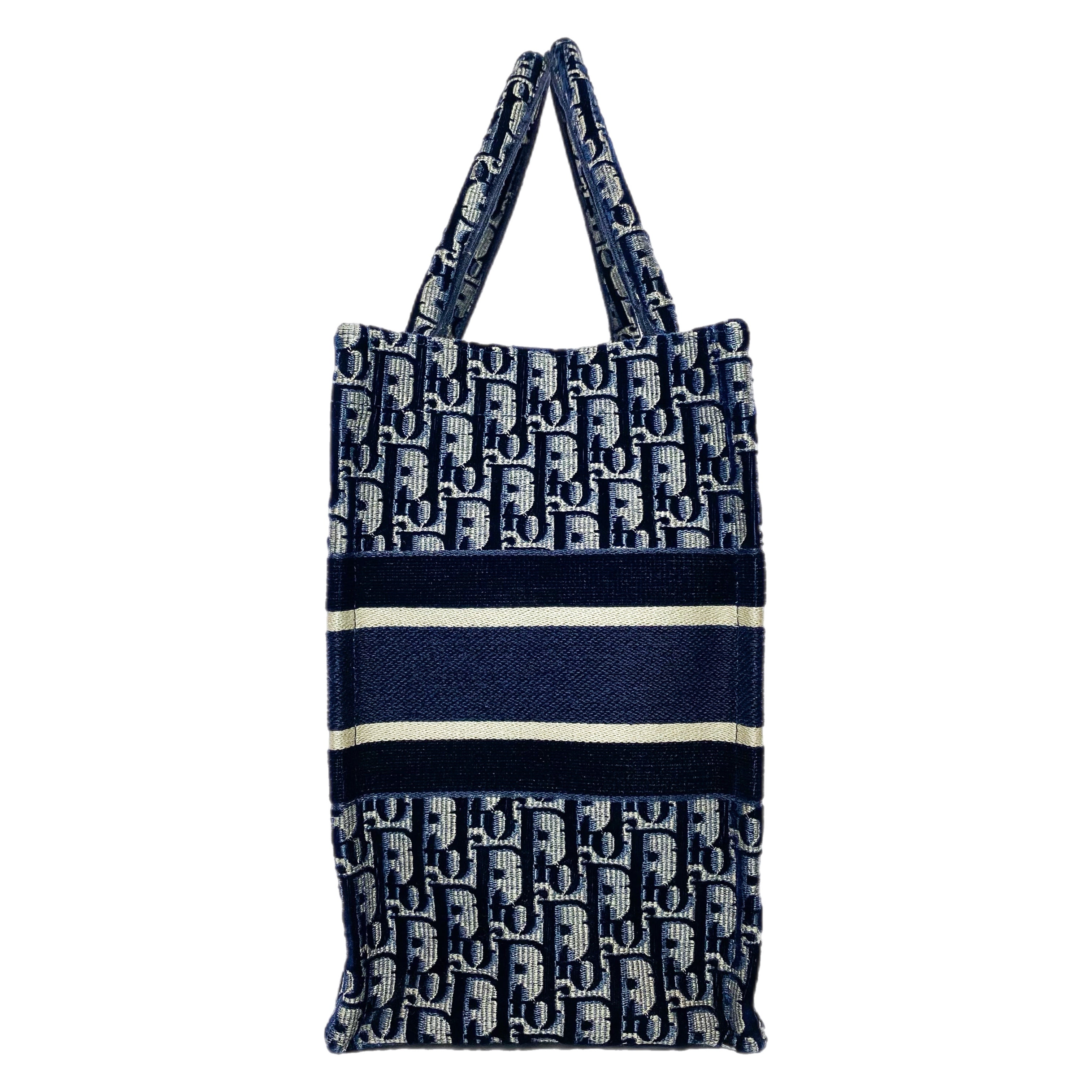 Dior Navy Velour Oblique Book Tote – Consign of the Times ™