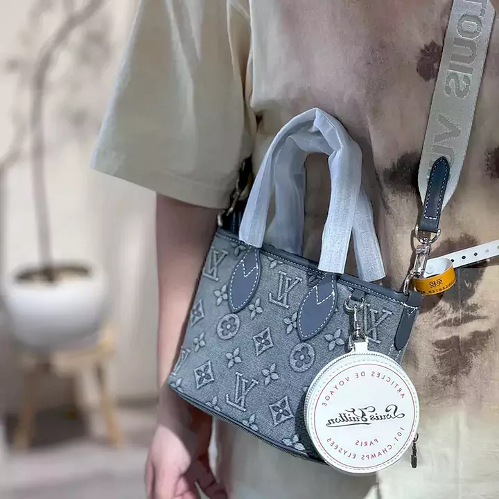 ルイヴィトン風 スピーディ・バンドリエール 20 デニム ショルダー