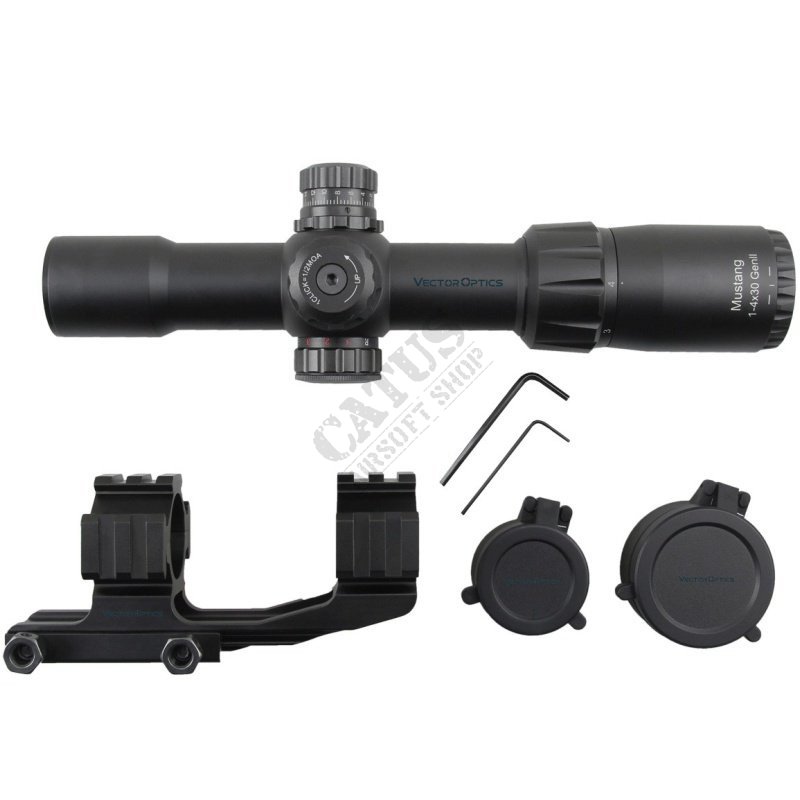 Vector Mustang GEN II 1-4x30 riflescope with Vector Optics mount
