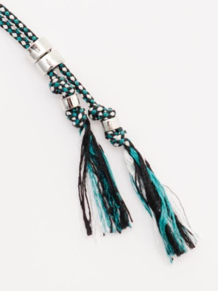 鬣(たてがみ)勾玉絹紐ネックレス(FROSTY CRYSTAL): 『岩座(いわくら