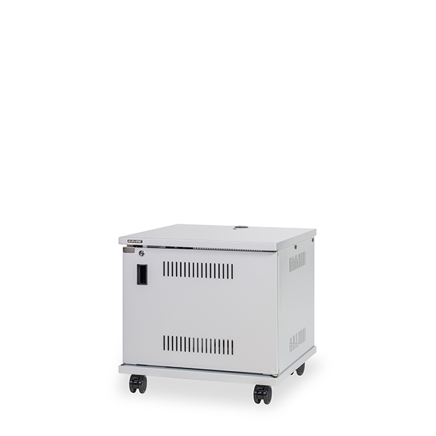 9U スチール製AVワゴン（組立済・扉付き）｜CWZ-9｜カナレ電気