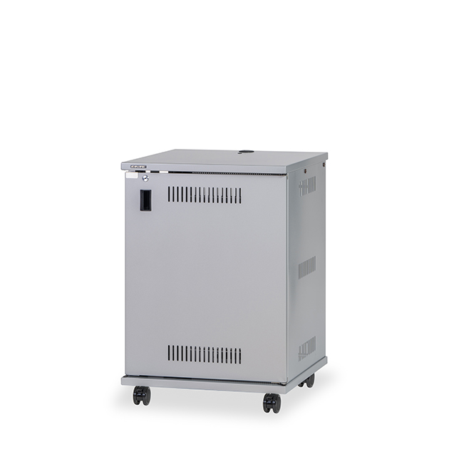 15U スチール製AVワゴン（組立済・扉付き）｜CWZ-15｜カナレ電気