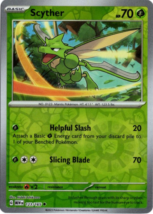 ストライク 海外版 英語版 リバホロ Scyther - 123/165 -【Card Chicken】