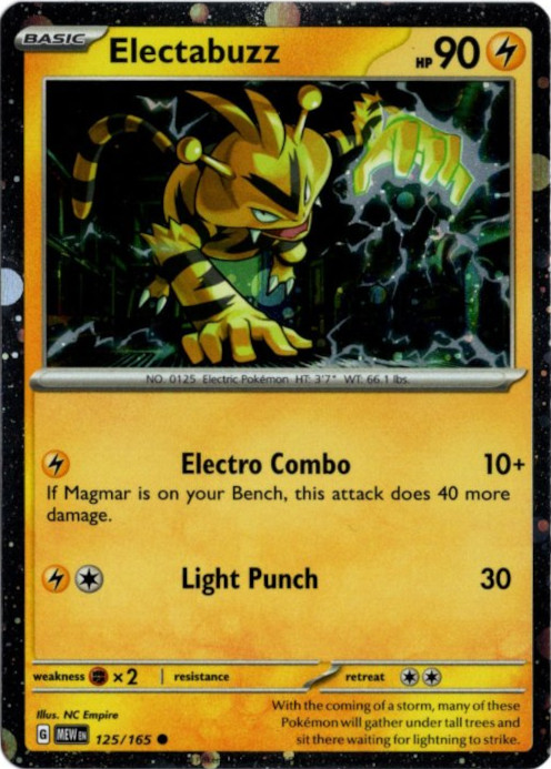 エレブー 海外版 英語版 ホロ プロモ Electabuzz - 125/165 -【Card
