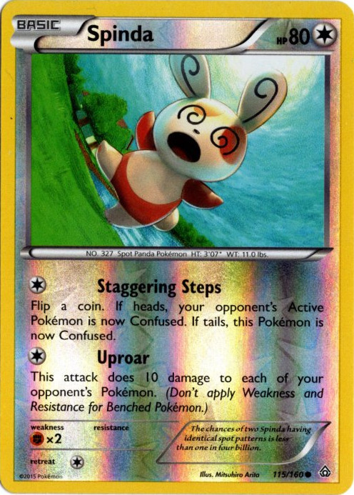 パッチール 海外版 英語版 リバホロ Spinda - 115/160 -【Card Chicken】