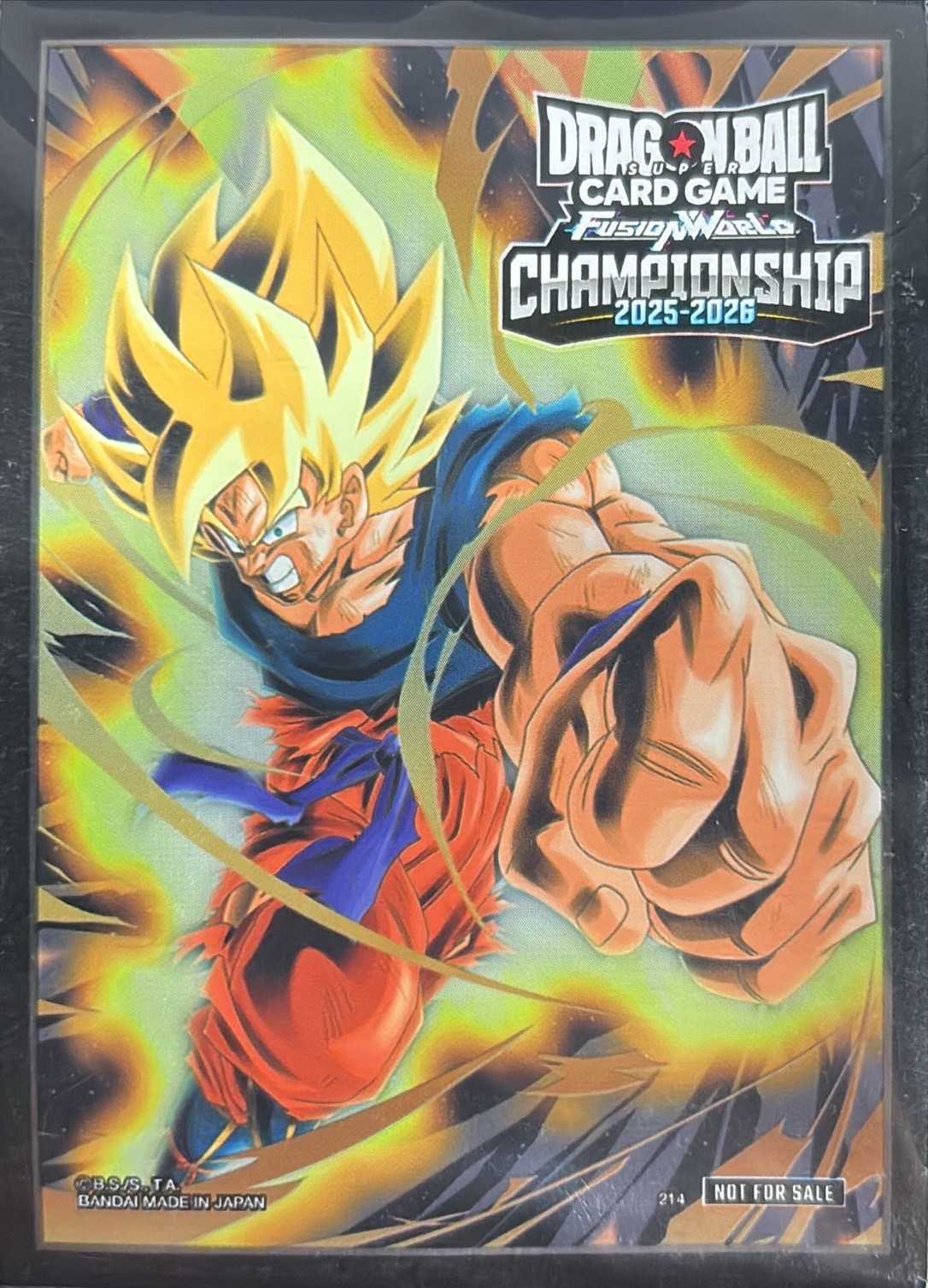 スリーブ『孫悟空-超サイヤ人-(CHAMPIONSHIP 2025-2026 WAVE1)』64枚