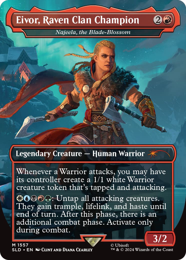 FOIL)(1557)Eivor, Raven Clan Champion // 刃を咲かせる者、ナジーラ