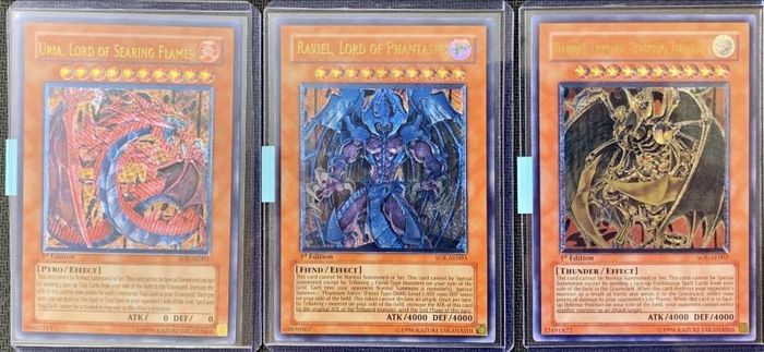遊戯王 三幻魔レリーフ3枚セット 遊戯王 三幻魔 レリーフセット 遊戯王