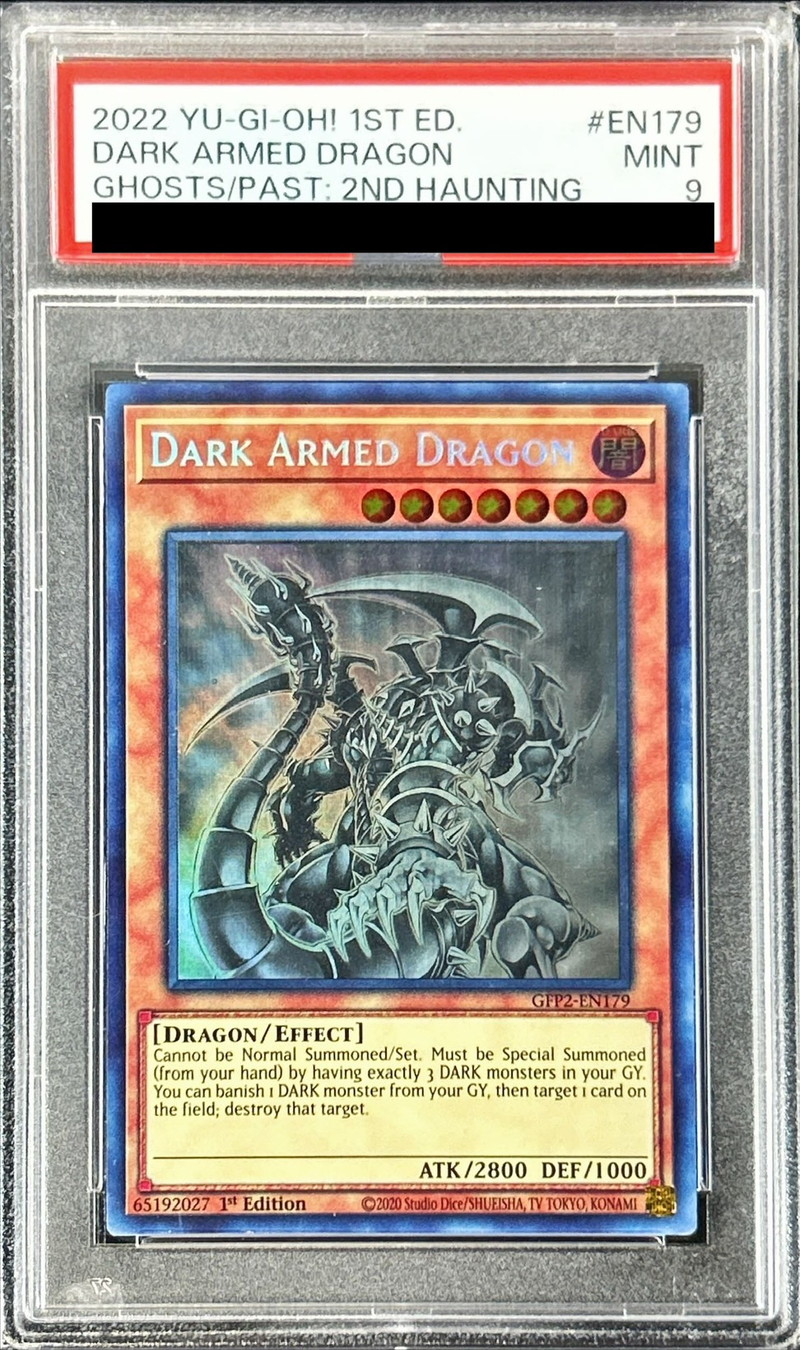 PSA9鑑定済〕☆英語版☆ダークアームドドラゴン【ゴースト】{GFP2