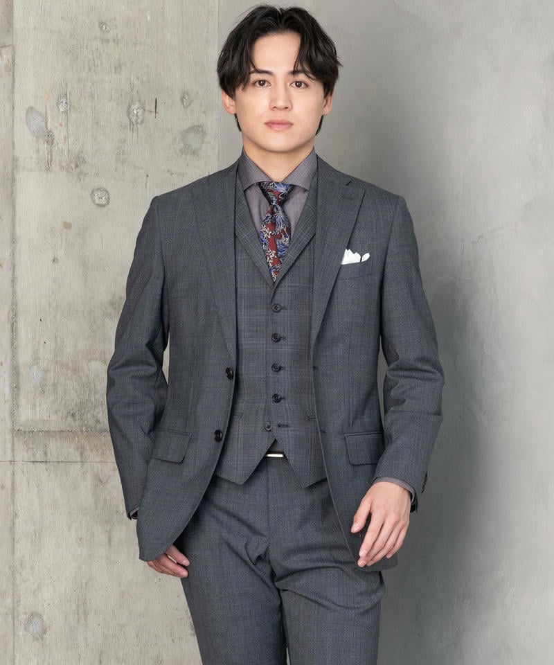 TENORAS スリーピーススーツ Mサイズ グレー系 5セット メンズ