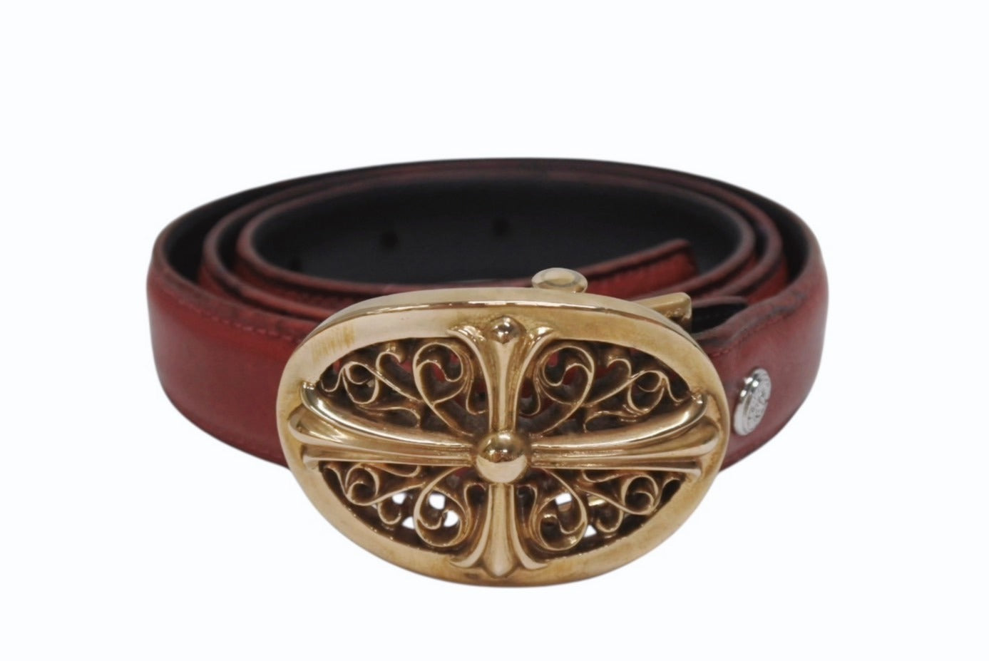 クロムハーツ BELT LOOP D RING Dカンクロスボールボタンベルトループ