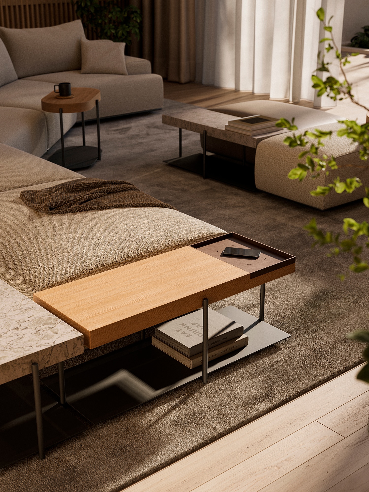 IXC(イクスシー）BRIDGE side table ブリッジ サイドテーブル