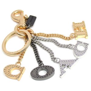 COACH】コーチ グラブタン レザー スモール レキシー 恐竜 キーリング