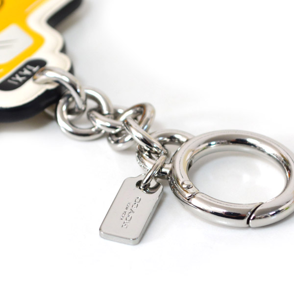 COACH】コーチ タクシー レザー キーリング チャーム キーホルダー