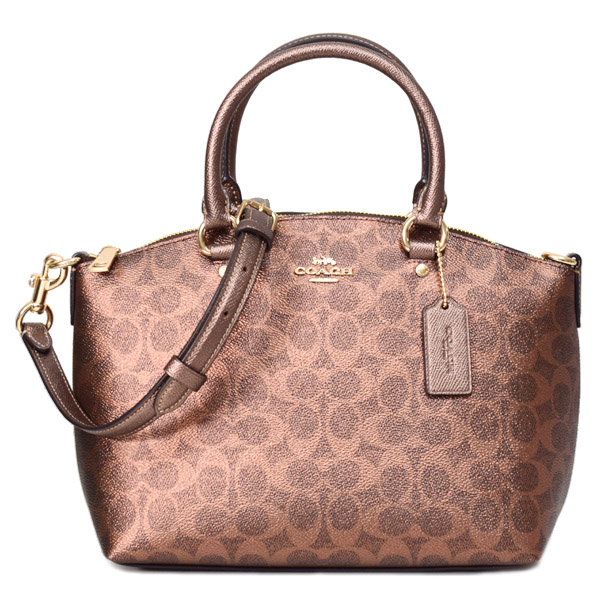 COACH】コーチ バッグ コーティングキャンバス レザー シグネチャー