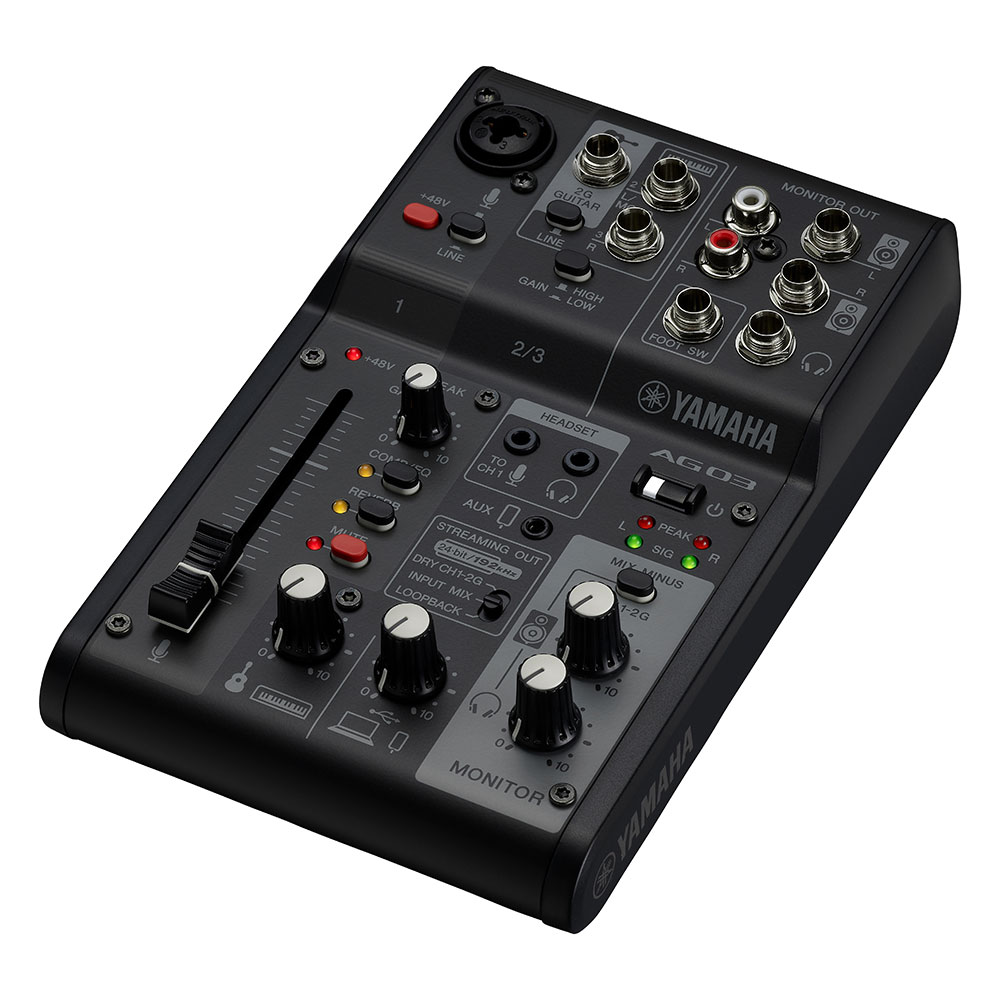 ヤマハ YAMAHA AG03 MK2 B 3チャンネル ライブストリーミングミキサー