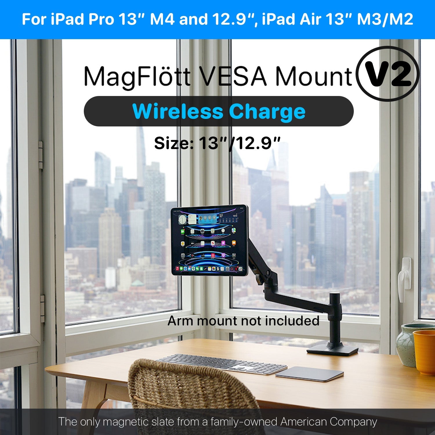 MagFlött VESA Mount for iPad Pro | Magnetic iPad Stand
