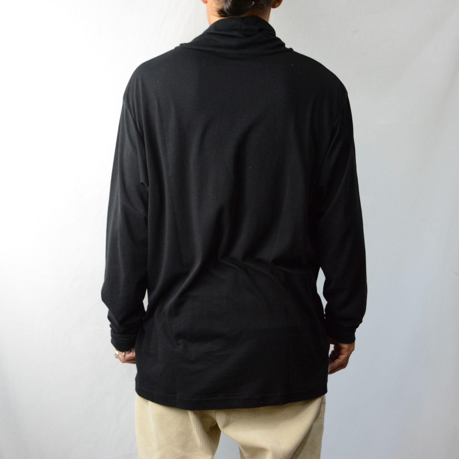 Porter Classic - turtleneck cutsew (BLACK) - タートルネック