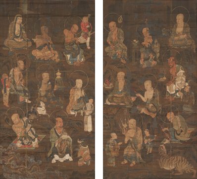 絹本著色十六羅漢像 - 文化財 - 奈良市ホームページ（文化財課）