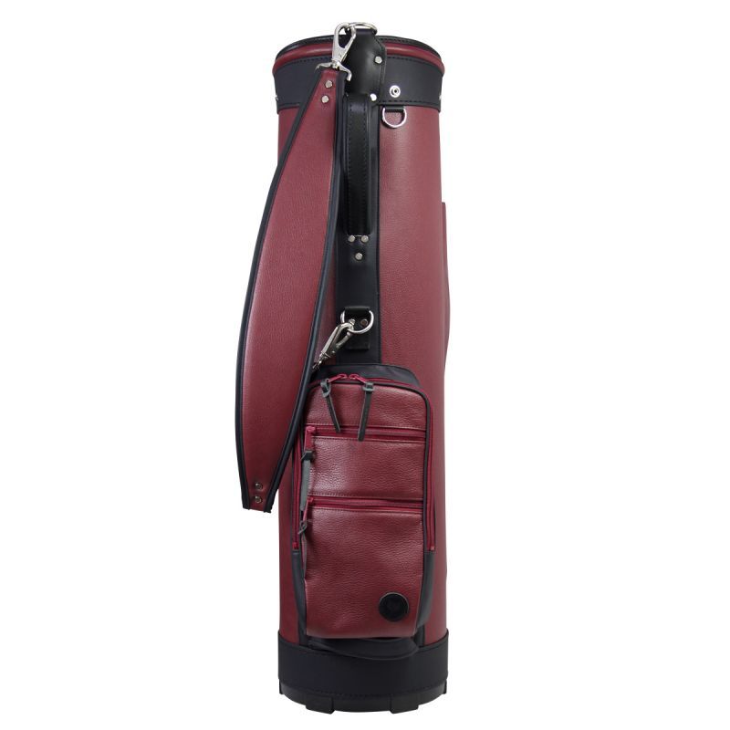 キャディバッグ ゴルフ メンズ レザー本革 人気キャディバッグ