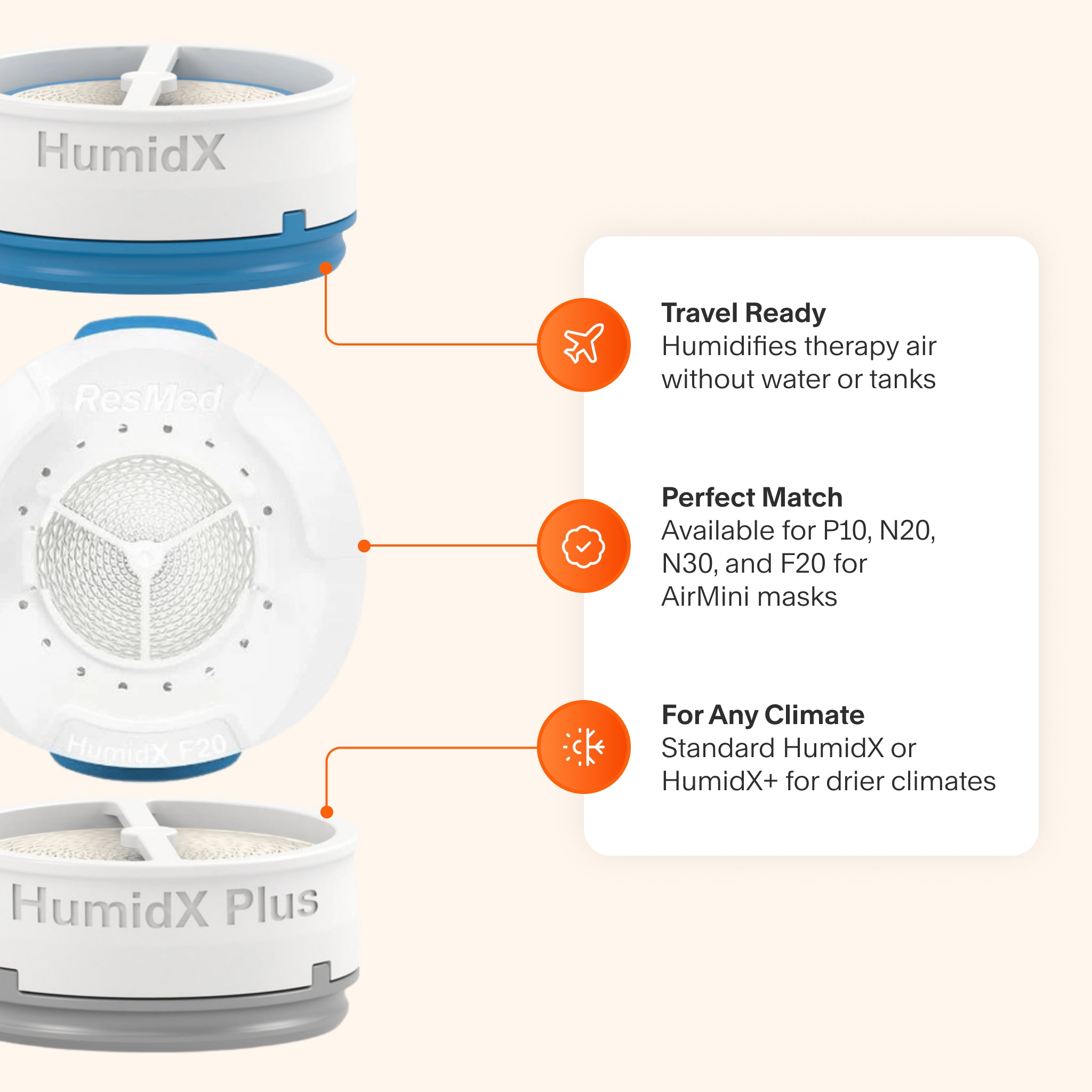 HumidX for N20/N30/P10/F20 – cpap.com