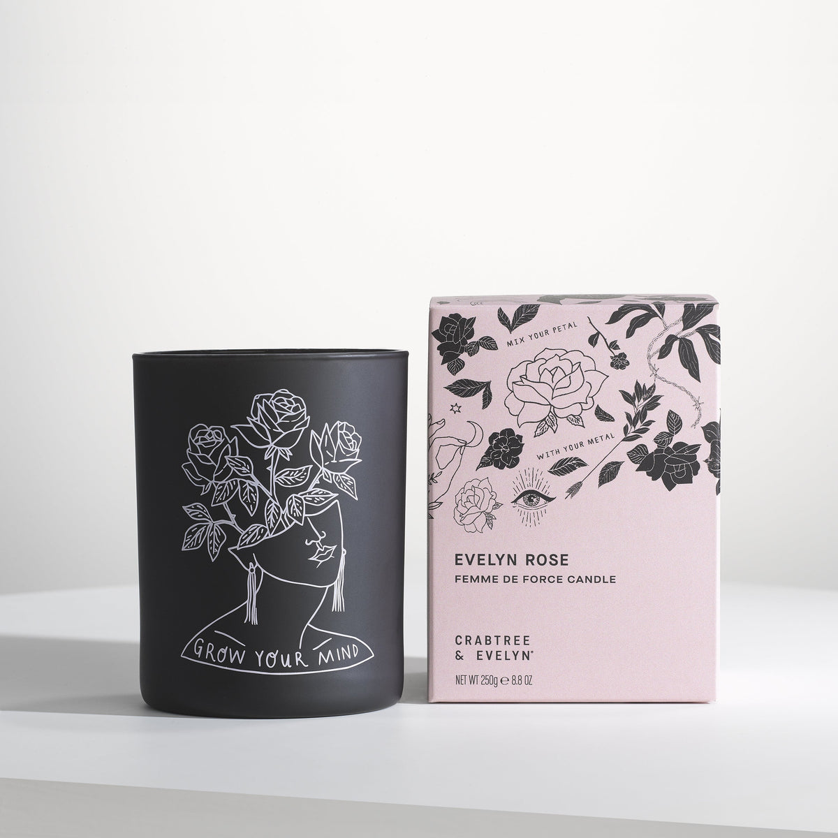Evelyn Rose Femme De Force Candle 250g | Crabtree & Evelyn