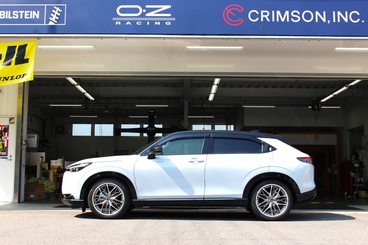 RV型ヴェゼルをBLITZ車高調でローダウンカスタム＆3Dアライメント調整