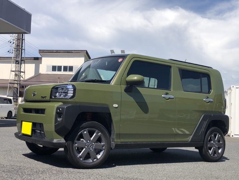 カスタムブログ】タフトにリフトアップスプリング「タナベ UP210」装着