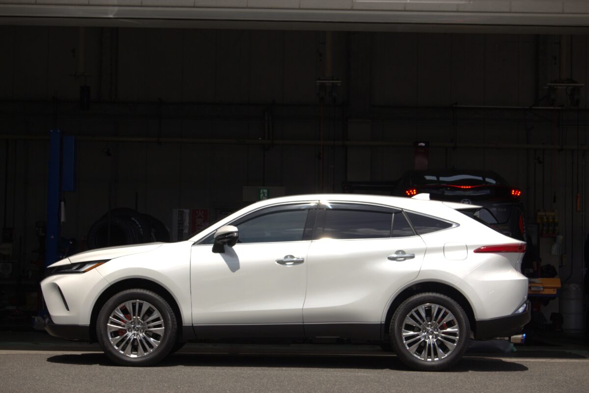 80ハリアー】RS-RのダウンサスTi2000ハーフダウンでローダウン