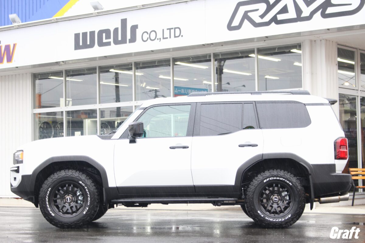 ランクル250 GDJ250W をタナベUP210でリフトアップ ✨ +40mmの仕上がり