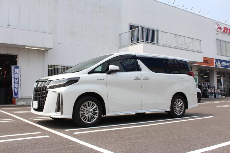 30アルファード後期型をダウンサス TANABE DF210でローダウン！！から