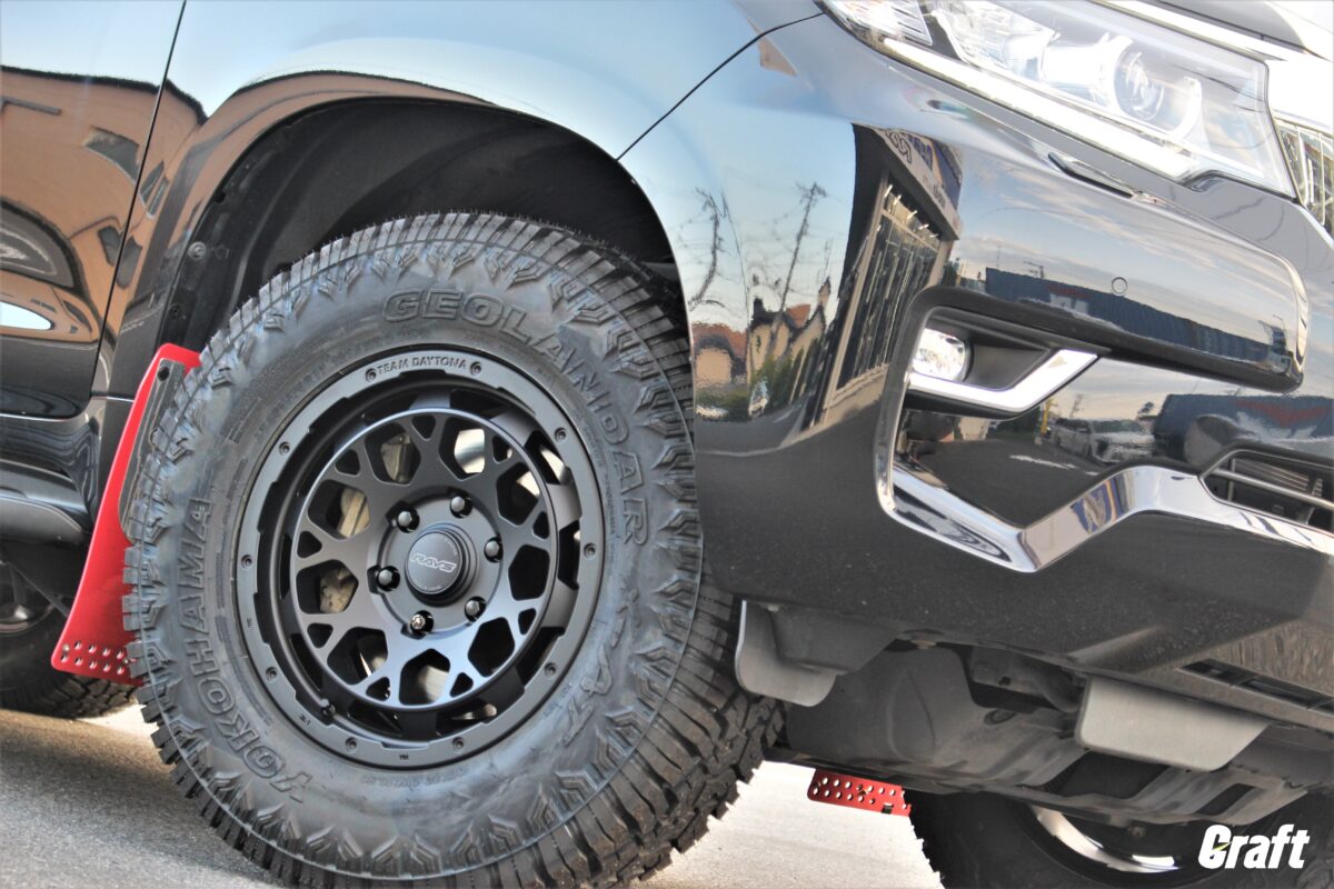 RAYS TEAM DAYTONA M9 ブラックエディションを150プラドに装着