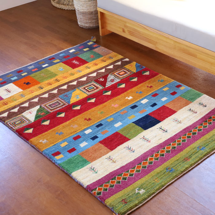 ギャッベ 約180×120cm｜手織ラグの店クラフトワーク