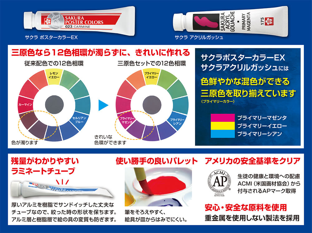 ポスターカラーデザインセット（25cmサイズ）｜ポスターカラーEX