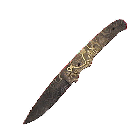 Loveless Drop Point American Damascus Blades 2-3/4