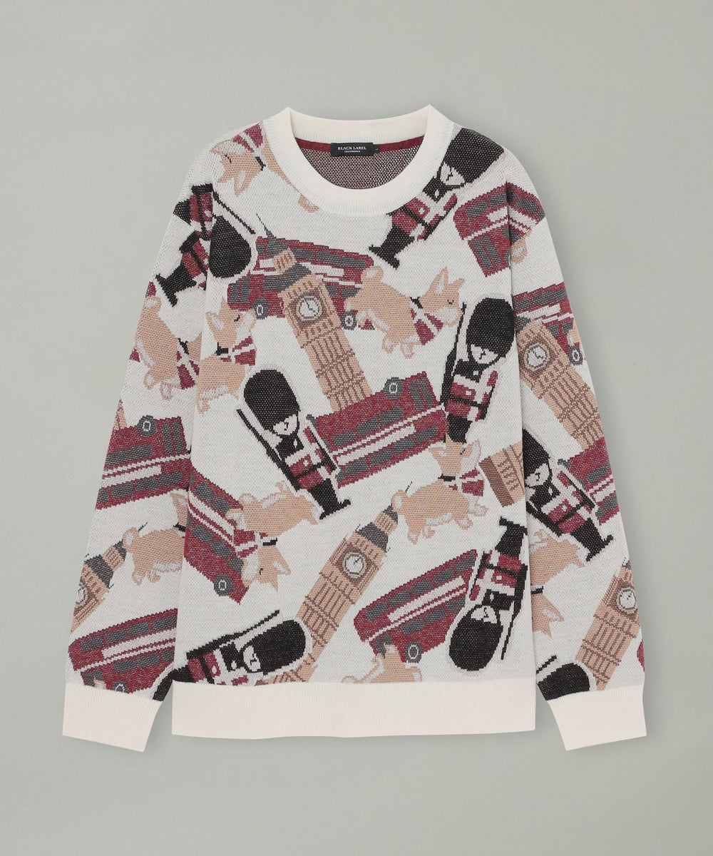 一部店舗限定】ブリティッシュモチーフジャカードニット（ニットウェア