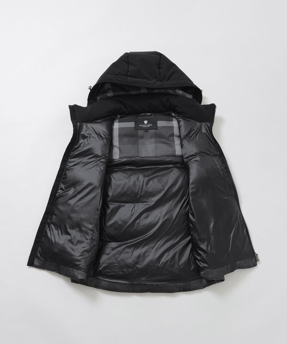 WEB限定】シャドーチェックダウンベスト（ブルゾン）｜BLACK LABEL