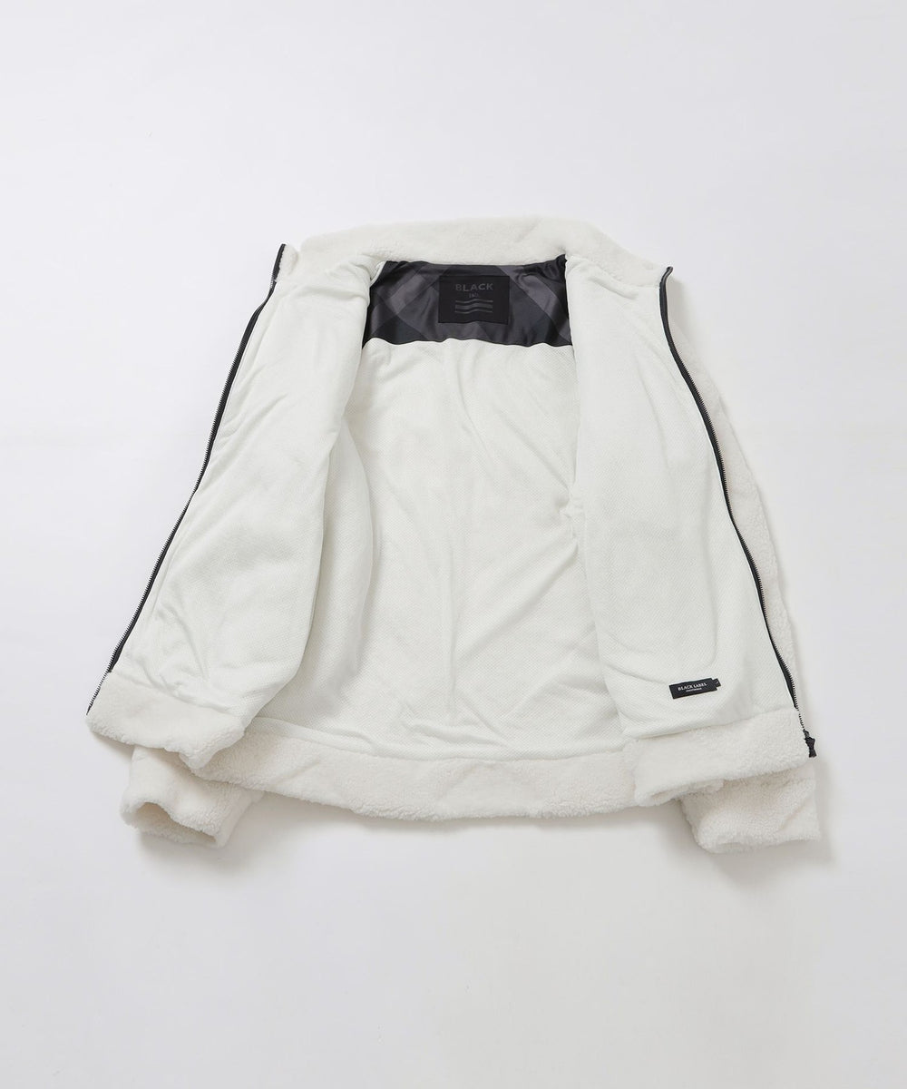 BLACK lab.】シャドーチェックボアブルゾン（カットソー）｜BLACK