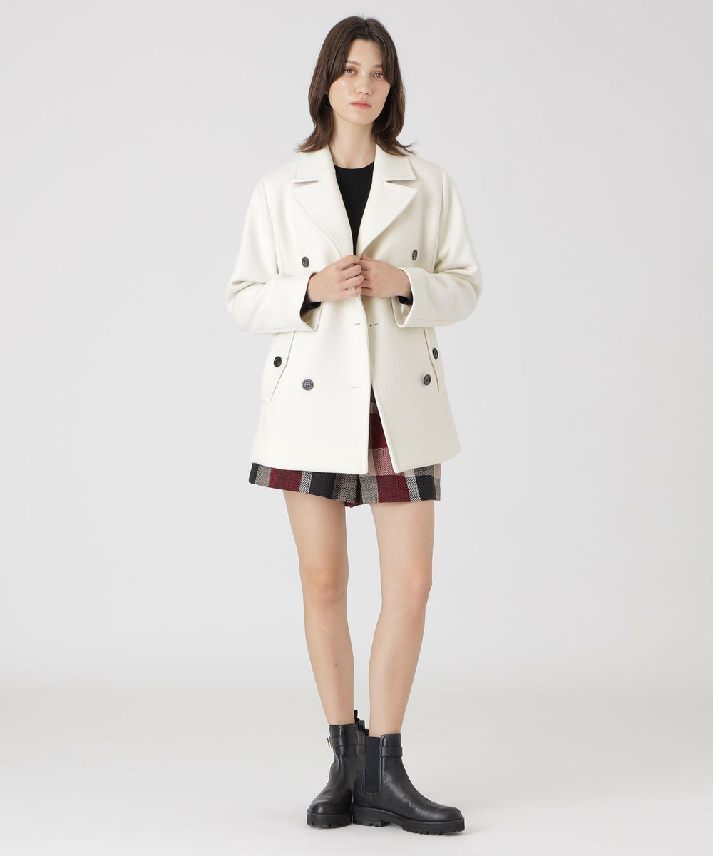 ツイルメルトンピーコート（コート）｜BLUE LABEL CRESTBRIDGE(ブルー