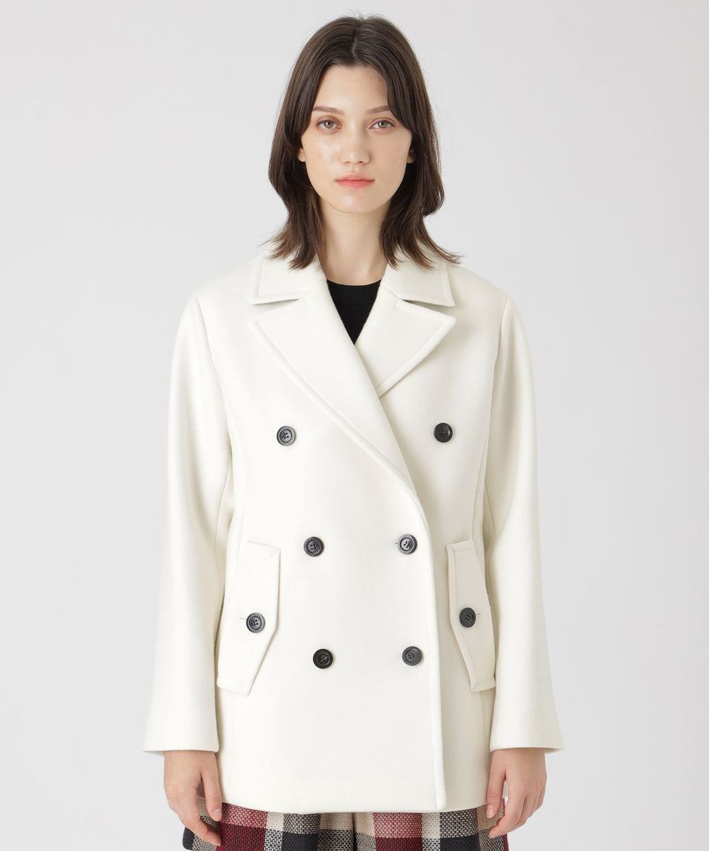 ツイルメルトンピーコート（コート）｜BLUE LABEL CRESTBRIDGE(ブルー