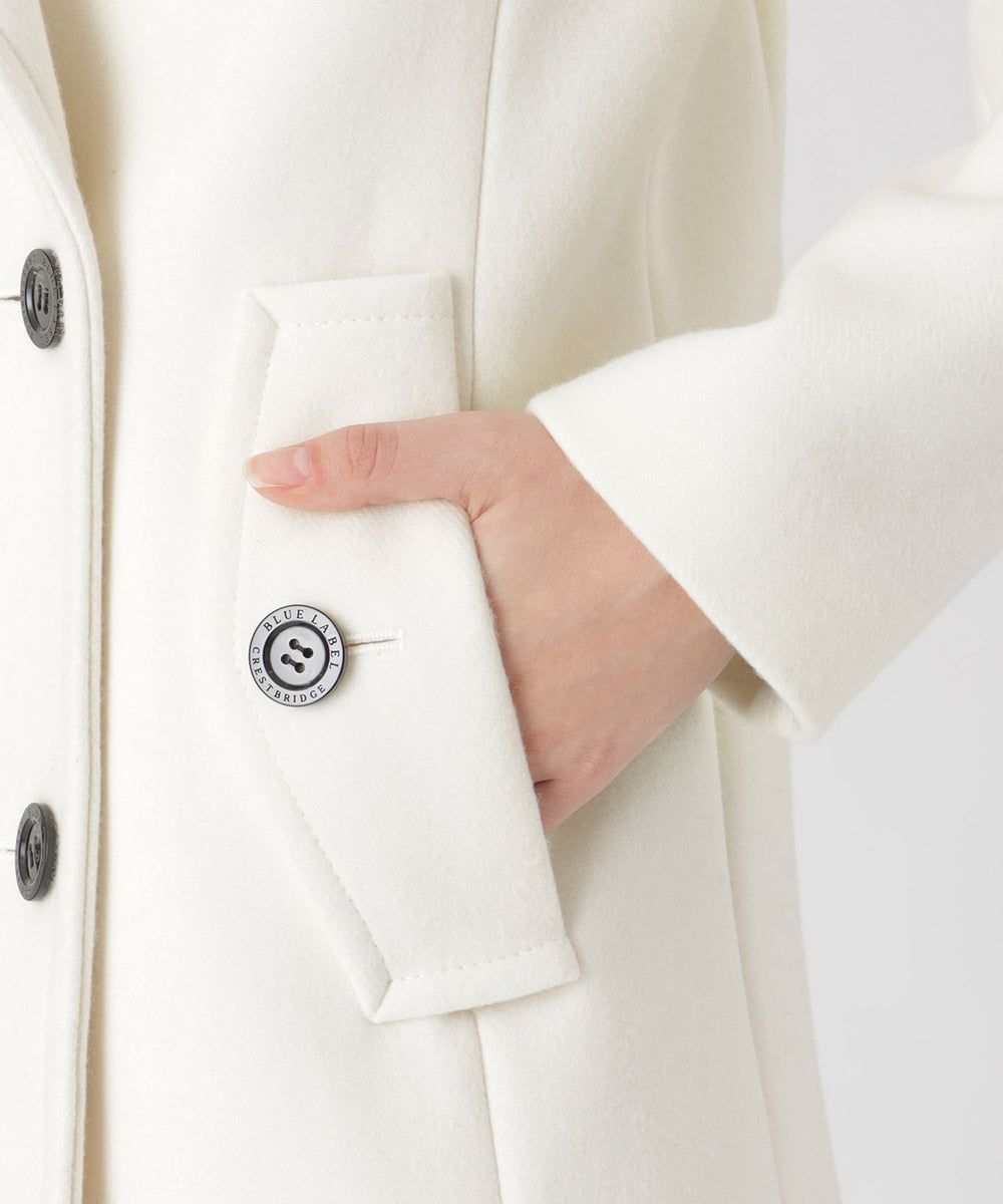 ツイルメルトンピーコート（コート）｜BLUE LABEL CRESTBRIDGE(ブルー